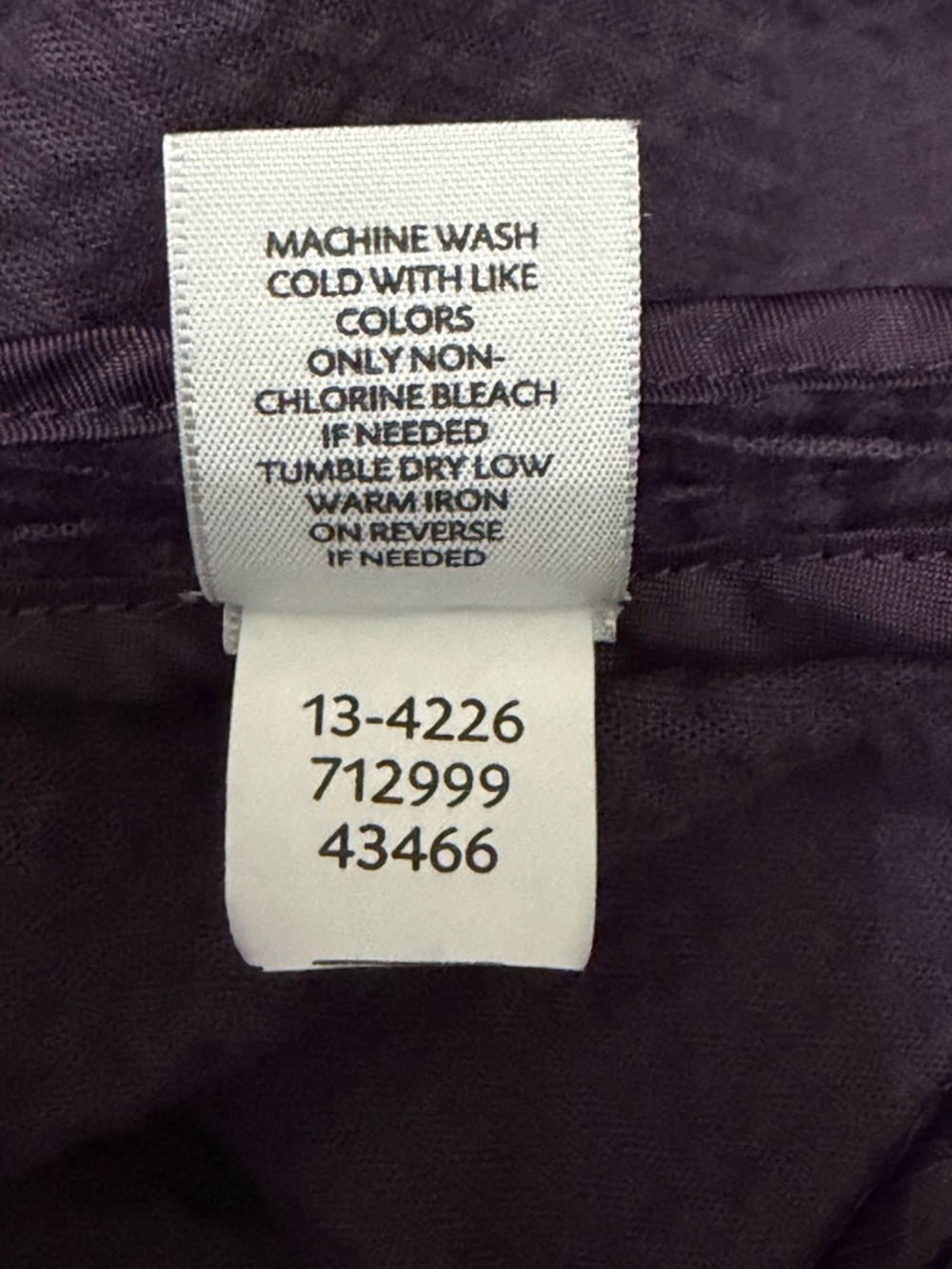 J. Jill Double-Breasted Corduroy Jacket Dark Purple Size Medium - Picture 4 of 6